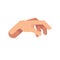 Relaxed hand flat icon