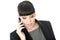 Relaxed Professional Business Woman Talking On Cell Phone