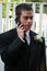 Relaxed Prom Boy On Phone Vertical