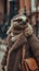 Relaxed sloth meanders through