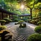 Relaxing beautiful Japanese zen gardens