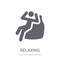 Relaxing icon. Trendy Relaxing logo concept on white background
