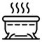 Relaxing jacuzzi icon, outline style