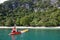 Relaxing Kayaker