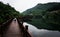 Relaxing beside the lake by the hillside in Changsha China