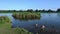 Relaxing on a summers day in Bushy Park UK