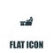 Relaxing vector icon, resting symbol. Modern, simple flat vector illustration for web site or mobile app pictogram