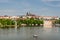 Relaxing view to Prague Castle