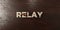 Relay - grungy wooden headline on Maple - 3D rendered royalty free stock image