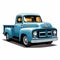 Reliable pickup truck illustration