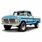 Reliable pickup truck illustration