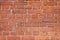 Reliable Red Brick Wall. Strong Brickwork. Protective Structure. Old Bright, Red And Orange Brickwall Texture.