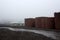 Relic of an old whaling station on Deception Island in Antarctica