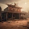 Relics of the Wild West: Outside an Abandoned Saloon in Dust