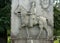 A relief memorial, headstone.