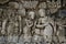 Relief on the wall of Tegowangi temple in Kediri, East Java.