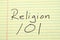 Religion 101 On A Yellow Legal Pad