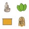 Religion, beekeeping and other web icon in cartoon style.cooking, history icons in set collection.