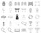 Religion and belief monochrome,outline icons in set collection for design. Accessories, prayer vector symbol stock web