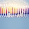 religion image of jewish holiday Hanukkah background with menorah & x28;traditional candelabra& x29;