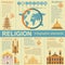 Religion infographics