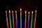 Religion Jewish Hanukkah holiday for in hanukkiah Menorah with burned candles