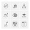 religion , networks , user interface , web , eps icons set vector