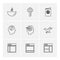 religion , networks , user interface , web , eps icons set vector