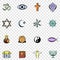 Religion set icons