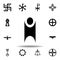 religion symbol, humanism icon. Element of religion symbol illustration. Signs and symbols icon can be used for web, logo, mobile