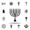 religion symbol, Judaism icon. Element of religion symbol illustration. Signs and symbols icon can be used for web, logo, mobile