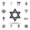 religion symbol, Judaism icon. Element of religion symbol illustration. Signs and symbols icon can be used for web, logo, mobile