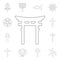 religion symbol, shinto outline icon. element of religion symbol illustration. signs and symbols icon can be used for web, logo,