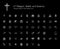 Religions Belief Science Pixel Perfect Icons Shadow Edition.