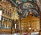 Religious altar inside Sag Monastery Timisoara