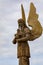 Religious angel statue at a Medieval Catholic church.