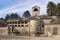 Religious architecture. View of ancient Cetinje Monastery. Montenegro, Cetinje city