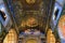 Religious art in interior of Jesuit church Funchal