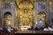 Religious art and visitors in Jesuit church Funchal