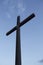 Religious cross at the Deceased Correa. Argentina