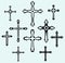 Religious cross design collection