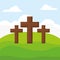 Religious crosses design