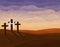 Religious Easter - crucifixion on Golgotha