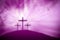 Religious easter purple lent background