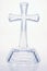 Religious glass cross