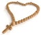 Religious life and love: wooden chaplet or rosary beads