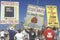 Religious right marchers holding signs, Santa Monica, California