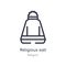 religious salt outline icon. isolated line vector illustration from religion collection. editable thin stroke religious salt icon