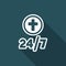 Religious services 24/7 - Vector web icon