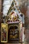 Religious stone carving in the interior of St. Lorenz St. Lawrence; a medieval church in the city of Nuremberg in southern